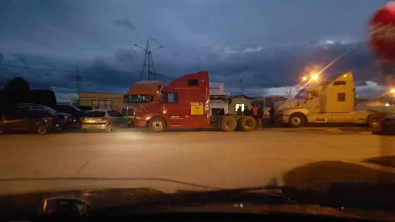 Camiones en el frigorifico