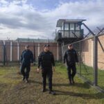 Subof López (Izq.), Tte Villena (centro), Cnel Campusano (der)